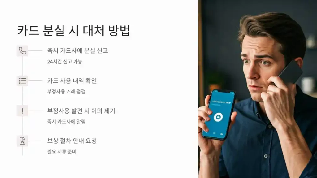 신용카드 분실 후 부정사용 보상 06 카드 분실시 대처 방법