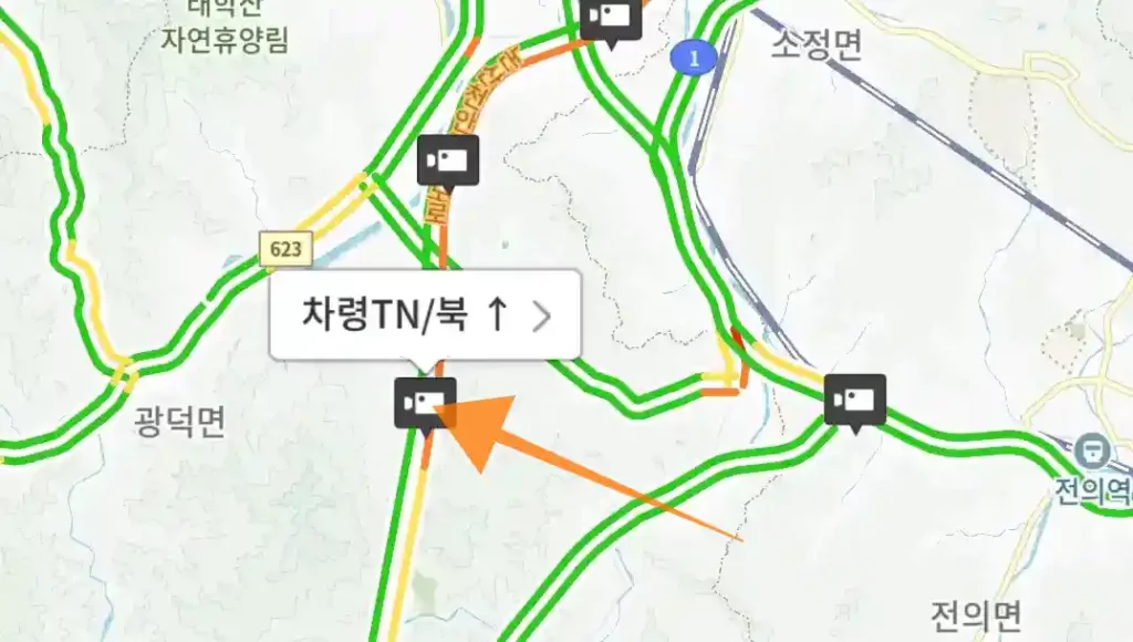 카카오맵 테마 레이어 교통정보 cctv 