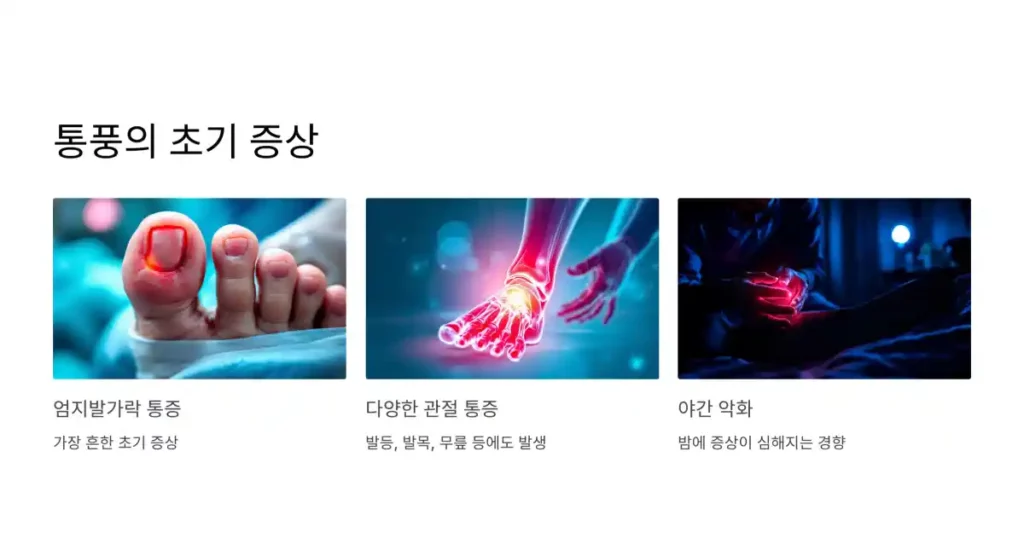 통풍의 대표적인 초기 증상: 엄지발가락의 급습