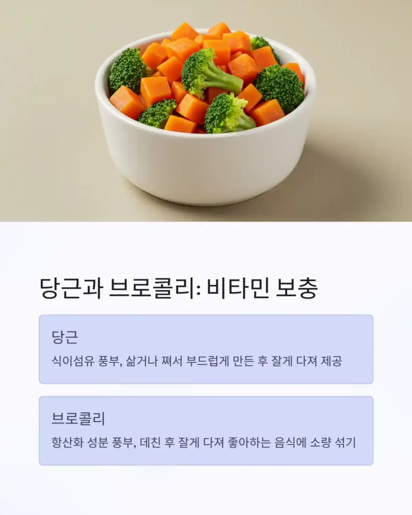 0 이미지 생성 사람과 고양이가 함께 먹어도 되는 음식은 08 음식 당근 브로콜리 다이어트 식단