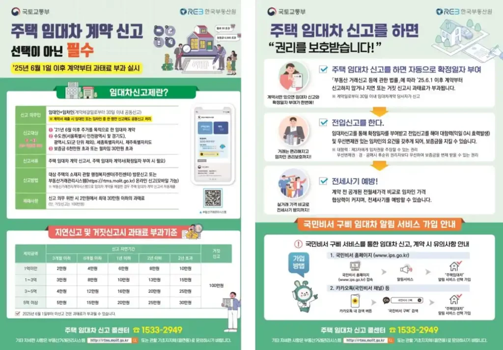 주택임대착 계약신고 선택아닌 필수 국토교통부-side