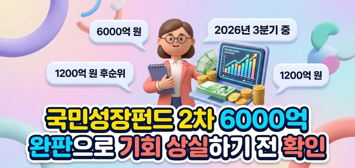 IFIK IMAGE Main Thumbnail 국민성장펀드 2차 6000억 완판으로 기회 상실하기 전