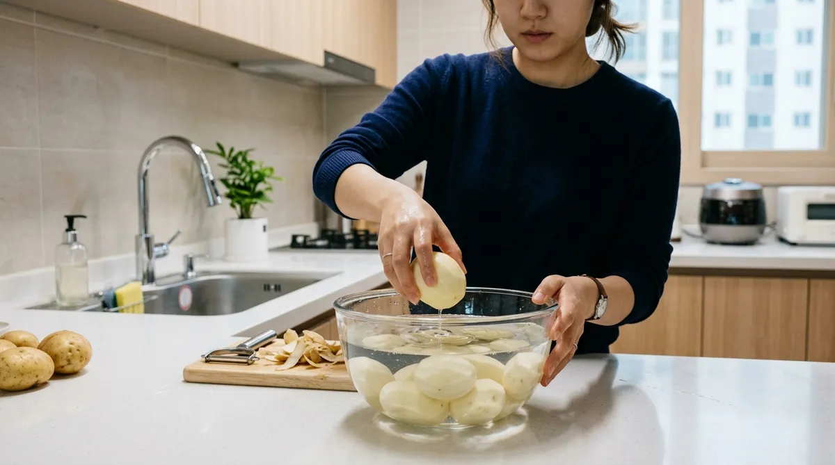 깐 감자 보관법 잘못해서 버려지는 3가지 갈변 손해 막기