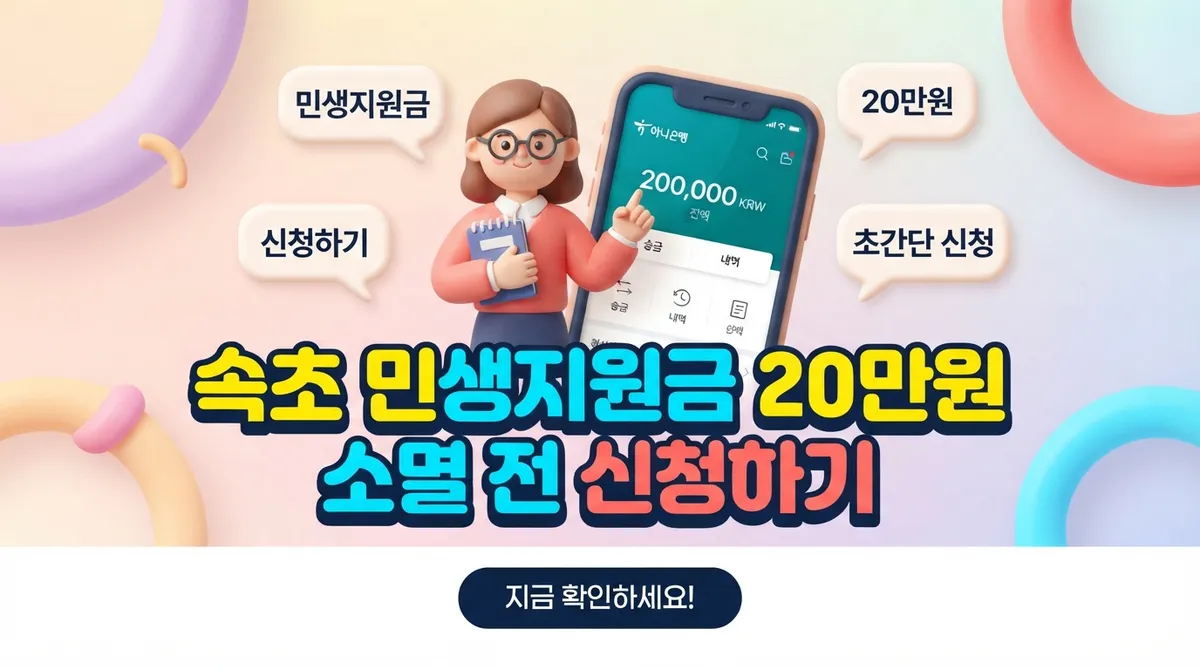 속초 민생지원금 20만원 소멸 전 신청하기 - 대표 이미지
