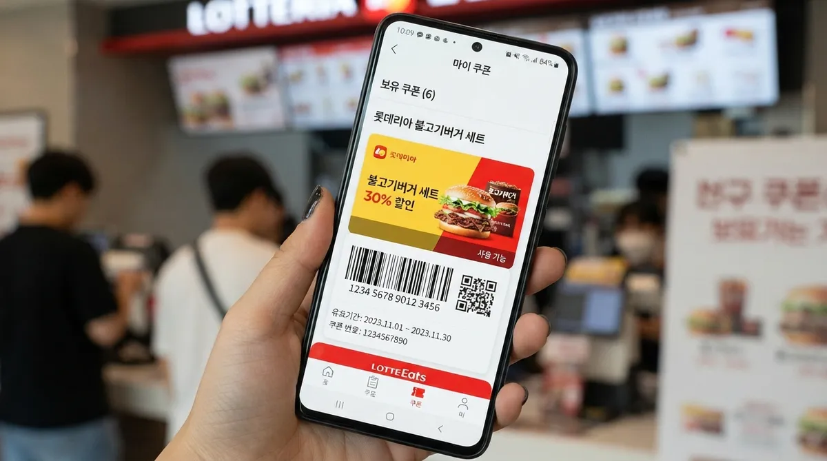 롯데리아 할인쿠폰 5가지 롯데잇츠 카카오톡 손해 방지